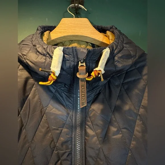 NWT! Polo by Ralph Lauren  Holborn Quilted Hooded Jacket Men’s Size L Navy - Picture 11 of 15